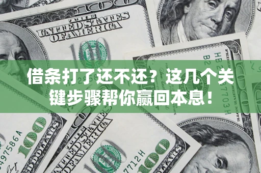 武汉借条打了还不还？这几个关键步骤帮你赢回本息！