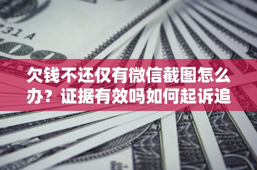 武汉欠钱不还仅有微信截图怎么办？证据有效吗如何起诉追回欠款？