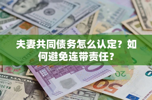 武汉夫妻共同债务怎么认定？如何避免连带责任？