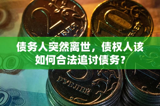 武汉债务人突然离世，债权人该如何合法追讨债务？