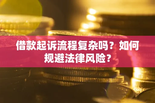 武汉借款起诉流程复杂吗？如何规避法律风险？