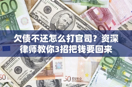 武汉欠债不还怎么打官司？资深律师教你3招把钱要回来