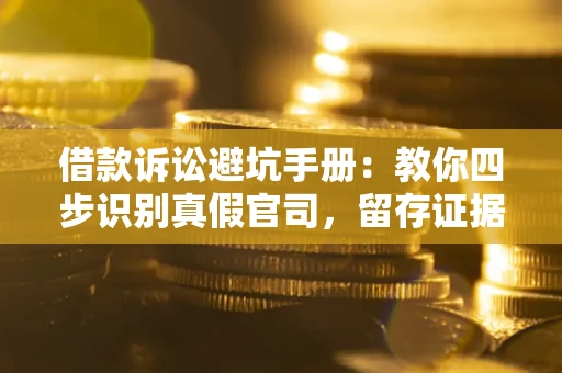 武汉借款诉讼避坑手册：教你四步识别真假官司，留存证据不踩雷
