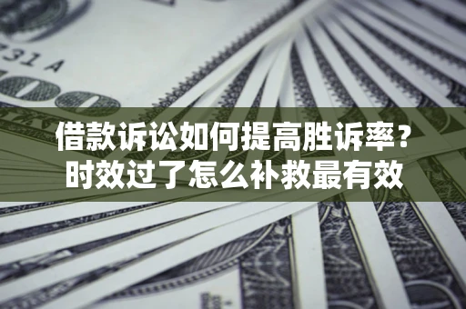 武汉借款诉讼如何提高胜诉率？时效过了怎么补救最有效