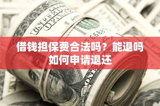 武汉借钱担保费合法吗？能退吗如何申请退还